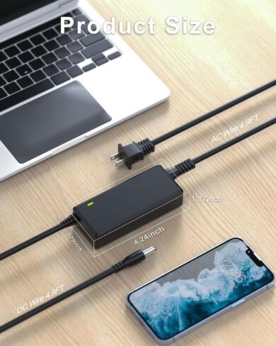 24V AC/DC Adapter Power Cord Compatible with Fujitsu Scanner fi-7160 fi-7180 fi-7260 fi-7280 S1500 S1500M AC Power Supply. in Kuwait