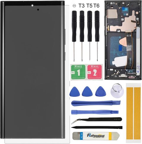 for Samsung Galaxy Note20 Ultra 5G LCD Screen Replacement SM-N986B N986B/DS N986U N986U1 N986W N9860, N986N SC-53A 6.9" Display Assembly LCD Touchscreen Digitizer with Frame Tool Kit in Saudi Arabia
