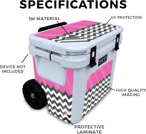 Skin Compatible with Yeti Roadie 32 Wheeled Cooler - VSCO1 - Premium 3M Vinyl Protective Wrap Decal Cover - Easy to Apply | Crafted in The USA by MightySkins in Saudi Arabia