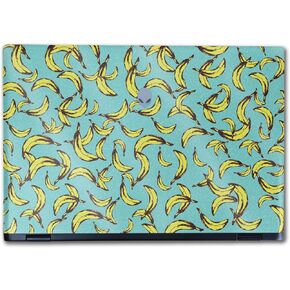 Glossy Glitter Laptop Skin Compatible with Alienware M16 R2 (2024) - Bananas - Premium 3M Vinyl Protective Wrap Decal Cover - Easy to Apply | Crafted in The USA by MightySkins