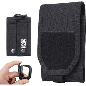 LefRight EDC Tactical Military Nylon Molle Flip Mobile Cell Phone Holster Belt Pouch for iPhone 12 Pro Max 11 Pro Max XR 8 plus