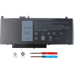 ANGWEL New 6MT4T Laptop Battery for Dell Latitude E5470 E5570 Pricision 3510 7V69Y TXF9M 79VRK 07V69Y[7.6V 62Wh]