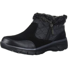Skechers Womens Easy Going Quarter Zip Quilted wool Bootie