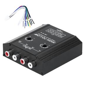 12V 4 Channel Audio Impedance Converter High to Low Line Car Stereo Radio Speaker Frequency Filter for Audio Converter Car S