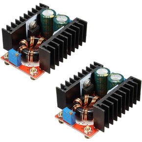 HiLetgo 2pcs 150W 10-32V to 12-35V Voltage Adjustable 6A DC Boost Converter Step Up 10-32V to 12-35V Voltage Charger Module Power Supply Inverters Converter
