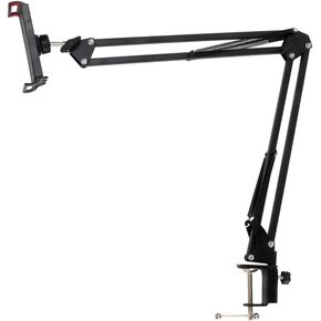 Phone Holder, Phone Clip Holder Clamp for Desk, Mount Flexible 360° Rotation, Long Arm Bracket for Universal Phone Stand Holder for Bed, Office, Kitchen