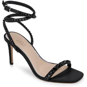 Jewel Badgley Mischka Hosana Sexy Stiletto with Gemstone-Studded Wraparound Strap
