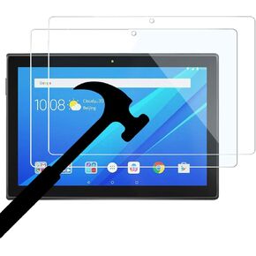 [2 PACK] EpicGadget Screen Protector for Lenovo Tab E10 (TB-X104F), High Definition/Scratch Resistant/Bubble Free/Tempered Glass Screen Protector for Lenovo Tab E 10 Inch 2018 Released