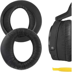 Geekria QuickFit Replacement Ear Pads for Sony MDR-RF6000, RF6500, RF7000, RF7100, MDR-DS6000, DS6500, DS7000, DS7100, XD150, XD200Headphones Ear Cushions, Ear Cups Cover Repair Parts (Black)