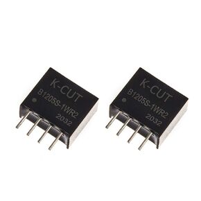 2pcs B1205S-1WR2 B1205S DC/DC Converter Input 12V Output 5V Isolation Power Supply Module Step Down High Efficiency Module Receivers，1W