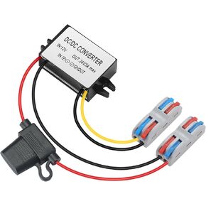 DC 12V Step Up to 24V 3A Boost Converter DC Voltage Regulator Power Converter Transformer for Golf Cart Club Car LED Light