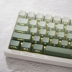 PBT Doubleshot Keycaps 134 Keys Side Print Gradient Keycaps Set Fit for 61/64/75/87/104/108 Cherry Mx Switches Mechanical Keyboard