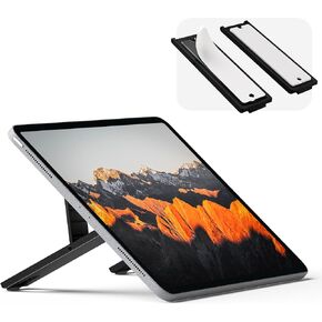 ELETIUO Universal Tablet Stand,Multi-Angle Adjustable Holder for 8-13" Tablet,Portable Desktop Dock Adhesive Holder for Home Office,Compatible with iPad Tablets,E-Reader,Black