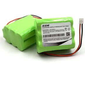 (2-Pack) 7.2V Ni-MH battery Compatible with 2GIG BATT1X, BATT2X, BATT1, GC2 2GIG-CNTRL2, 2GIG-CP2, GCKIT311, 228844 Go Control Panel Security System Alarm, 6MR2600AAY4Z Linear PERS-4200 10-000013-001