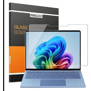 Megoo Screen Protector for Microsoft Surface Laptop 7 (2024, 13.8 Inch) - Tempered Glass, Easy Installation, Scratch Resistant, Ultra Clear, Smooth Touch, Surface Pen Compatible