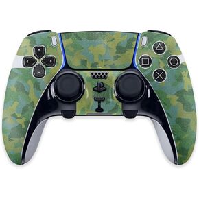 MightySkins Glossy Glitter Skin Compatible with PS5 DualSense Edge Controller - Verde Camouflage | Protective, Durable High-Gloss Glitter Finish | Easy to Apply | Made in The USA