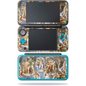 MightySkins Carbon Fiber Skin for Nintendo New 2DS XL - Chi Omega Trendy Chevron | Protective, Durable Textured Carbon Fiber Finish | Easy to Apply, Remove, and Change Styles | Made in The USA