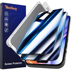 for iPhone 15 Pro Max Privacy Screen Protector, Auto-Alignment,Auto-Dust Removal,10X Stronger with Reinforced Edges Anti-Spy,Scratch & Smudge-Resistant Surface, 9H Tempered Glass - 2 Pack