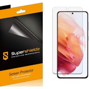 Supershieldz (عبوة من 6 قطع) مصممة لواقي شاشة Samsung Galaxy S21 5G، درع شفاف عالي الدقة (PET)