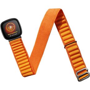 Nylon Arm/Ankle Band for Fitbit Versa 4, 3, Sense Smart Watch Adjustable with G-Hook, Sport Strap Women Men Armband/Ankleband