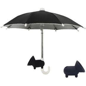 Phone Umbrella, Cell Phone Umbrella for Sun Shade Mobile Phone Holder with Umbrella and Universal Adjustable Cute suction Cup For Outdoor, Beach
