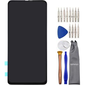 Sunways Touch Digitizer LCD Glass Screen Replacement for Motorola One Hyper XT2027-1 XT2027 Black