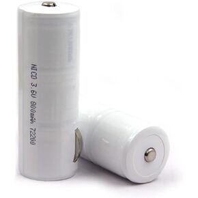 (2-Pack) 3.6V NI-CD Replacement Battery for Lombart 72300L, Mega Batteries 13969, O'donnell 7334, Powertron N1052, R&D 5224, Unipower B10344, Welch Allyn 71000-A,71000-C, 71050C,71055-C, 72300
