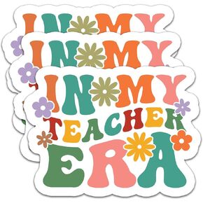(3Pcs) Teaching is a Work of Heart Sticker, Back to School Sticker TeachingLife Stickers Waterproof Vinyl Decals for Books Laptops Phones Water Bottles Tumbles, Gifts for Teachers, 3 x 2.7 Inch
