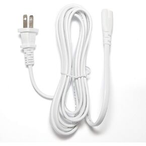 [UL Listed] OMNIHIL White 10 Feet Long AC Power Cord compatible with SONOS SUB Wireless Subwoofer