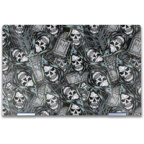 Glossy Glitter Laptop Skin Compatible with HP Envy x360 14" (2023) - Wall of Death - Premium 3M Vinyl Protective Wrap Decal Cover - Easy to Apply | Crafted in The USA by MightySkins