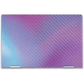 Carbon Fiber Laptop Skin Compatible with HP Envy x360 14" (2023) - Purple Fog - Premium 3M Vinyl Protective Wrap Decal Cover - Easy to Apply | Crafted in The USA by MightySkins
