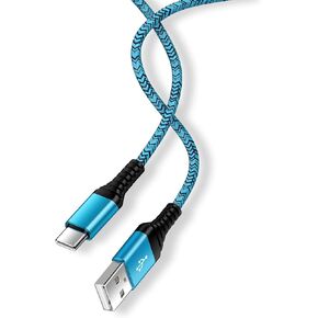 Android Charger S24 Ultra Power Cord Samsung Charger Cable Fast Charging 10FT Long Wire Nylon Braided USB A to Type C for Samsung Galaxy A15 A25 S24 S23 S22 S21 FE A14 A54 iPhone 15 Pro Max 15 Plus 15