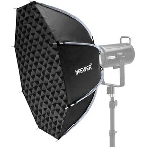 NEEWER 28"/70cm Octagonal Softbox, Quick Release Bowens Mount Softbox with Honeycomb Grid, Light Diffusers, Bag for RGB CB60 CB60B CB200B MS60B MS60C MS150B S101-300W/400W Pro Vision 4 Q4, NS27P