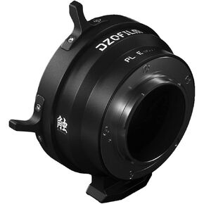 DZOFilm Octopus Aluminum Alloy PL to Sony E Lens Mount Adapter with Stainless Steel Construction and Light-Absorbing Material (Black)