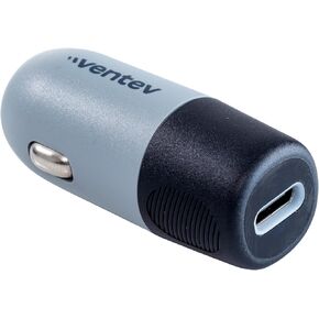 Ventev - 30W USB C PPS Car Charger | Compatible with Samsung & Apple | Works as an iPhone Charger and Android Charger - Dark Gray