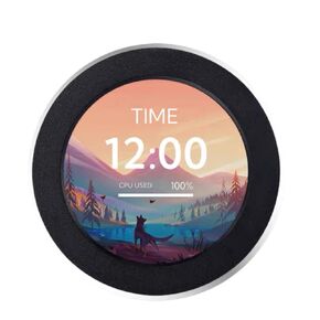 2.1In Liquid CPU Cooler with LCD Screen, Dimmable Multifunction Watercooler PC Screen, All in one Liquid Cooler Circular LCD Display for Desktop Chassis in Kuwait