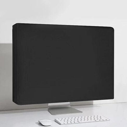 Monitor Dust Cover 22, 23, 24, 25 inch Anti-Static Dustproof Protective Cover for LCD/LED/HD Panel Case Computer Sleeve Compatible with iMac 24“, 22-25" PC, Desktop and TV (22-25inch Black) in Saudi Arabia