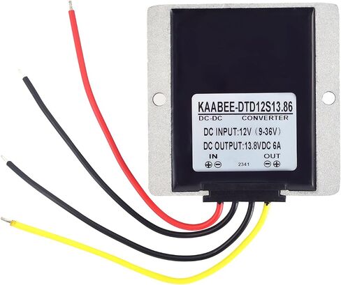 13.8V Voltage Stabilizer DC-DC Automatic Step Up Down Regulator 9V-36V to 13.8V Buck Boost Power Converter for GolfCart Motor Car Truck Vehicle Boat Solar E-Bike (6A-82W) in Kuwait