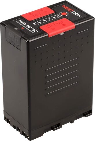 HED-BP75DX - Li-Ion Battery (75Wh / 5200mAh) 2X D-Tap & USB out, Compatible with Sony BP-U60, U60, U90 and PMW, PXW Camcorders in Saudi Arabia