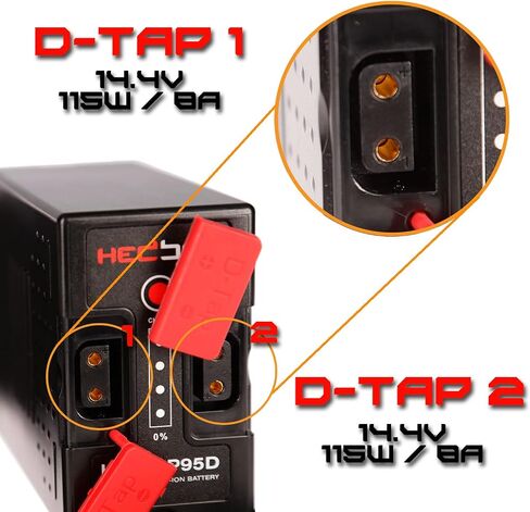 HED-BP75DX - Li-Ion Battery (75Wh / 5200mAh) 2X D-Tap & USB out, Compatible with Sony BP-U60, U60, U90 and PMW, PXW Camcorders in Saudi Arabia