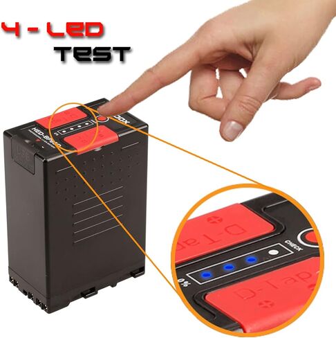 HED-BP75DX - Li-Ion Battery (75Wh / 5200mAh) 2X D-Tap & USB out, Compatible with Sony BP-U60, U60, U90 and PMW, PXW Camcorders in Saudi Arabia