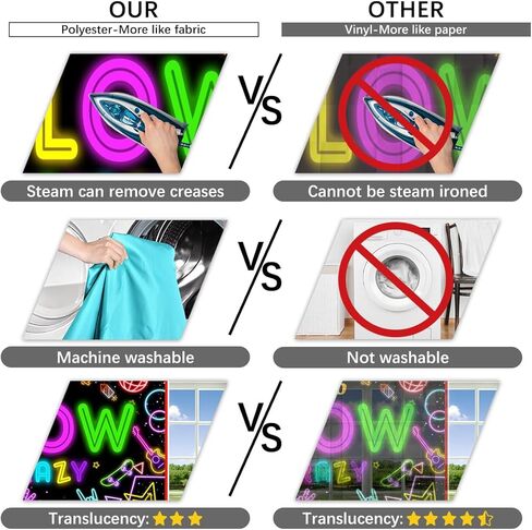 Neon Let's Glow Crazy Backdrop, 7x5FT Glow Theme Birthday Photography Background, Neon Light Graffiti Banner for Boys Girls Sleppover Party Decorations, Polyester Fabric in Saudi Arabia