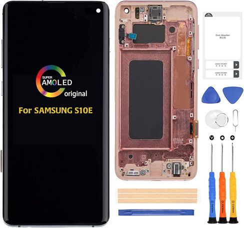 for Samsung Galaxy S10e 【Original with Frame】 SM-G970 Screen Replacement G970F G970U;W;N;X LCD Display Touch Screen Digitizer Full Assembly Repair Kits with Tools (with Blue Frame Glaxy S10e) in Saudi Arabia