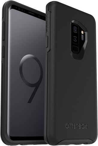 OtterBox SYMMETRY SERIES Case for Samsung Galaxy S9+ - Retail Packaging - Polycarbonate Synthetic rubber,Lightweight, BLACK in Saudi Arabia