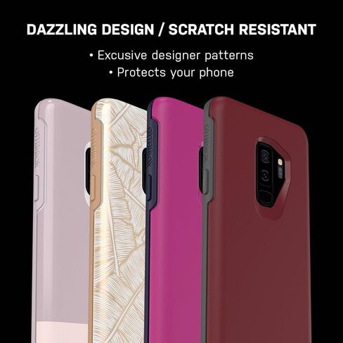 OtterBox SYMMETRY SERIES Case for Samsung Galaxy S9+ - Retail Packaging - Polycarbonate Synthetic rubber,Lightweight, BLACK in Saudi Arabia