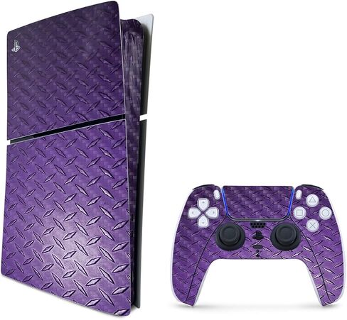 MightySkins Carbon Fiber Skin for PS5 Playstation 5 Slim Disc Edition Bundle - Red Dragon Protective, Durable Textured Carbon Fiber Finish Easy to Apply Made in The USA in Saudi Arabia