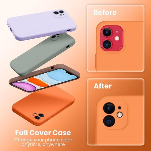 Designed for iPhone 11 Phone Case,[Square Edges][Camera Protection] Silicone Upgraded Case with [2X Screen Protectors],Soft Anti-Scratch Microfiber Lining, 6.1 inch,Alpine Green in Saudi Arabia