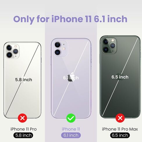 Designed for iPhone 11 Phone Case,[Square Edges][Camera Protection] Silicone Upgraded Case with [2X Screen Protectors],Soft Anti-Scratch Microfiber Lining, 6.1 inch,Alpine Green in Saudi Arabia
