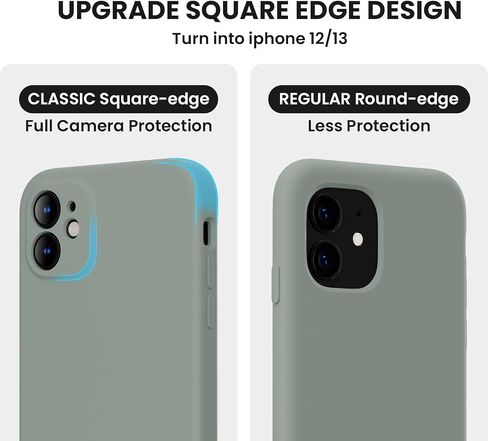Designed for iPhone 11 Phone Case,[Square Edges][Camera Protection] Silicone Upgraded Case with [2X Screen Protectors],Soft Anti-Scratch Microfiber Lining, 6.1 inch,Alpine Green in Saudi Arabia