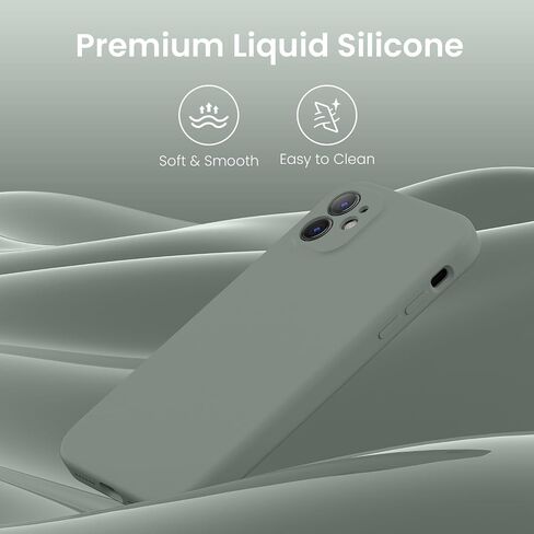 Designed for iPhone 11 Phone Case,[Square Edges][Camera Protection] Silicone Upgraded Case with [2X Screen Protectors],Soft Anti-Scratch Microfiber Lining, 6.1 inch,Alpine Green in Saudi Arabia